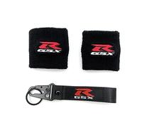 POKVEA Motorcycle 3D GSX-R Logo Front Brake Fluid Oil Reservoir Tank Cover Socks&Keychains For GSXR 600 750 1000 1100 1300 K1 K2 (Color : Style 12)