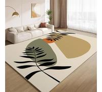 POKXAEU Boho Plants Area Rugs Colorful Bohemian Art Washable Living Room Bedroom Rugs Soft Non Slip No Shedding Short Pile Carpet for Nursery Farmhouse Home Floor Hallway 120x150cm