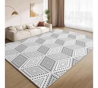 POKXAEU Cube Geometric Area Rugs Optical Illusions Faux Wool Living Room Rugs Washable Non Slip Floor Carpet No Shedding Easy Care for Bedroom Nursery Office Hallway Decor 180x270cm