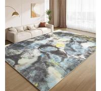 POKXAEU Grunge Ink Prints Area Rugs Doormat Abstract Retro Colorful Indoor Entryway Rugs Soft Faux Wool Non Slip Washable Floor Mat Accent Carpet for Living Room Front Door Hallway Decor 90x120cm