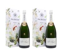 Pol Roger | Champagne 12.5% ABV | 2 x 150cl | Presented in a luxurious 150 ottle with gift box, it blends Chardonnay, Pinot Noir and Pinot Meunier to deliver a.