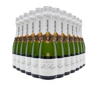 Pol Roger Champagne | Brut Réserve | 12.5% ABV | Half Bottle | 12 x 37.5cl | French Sparkling Wine | Chardonnay, Pinot Noir, Pinot Meunier | Non-Vintage | Premium Quality