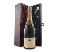 Pol Roger Extra Cuvee Reserve Vintage Champagne 1952 (1 1/2cm inverted ullage) in a silk lined wooden box with four wine accessories, 1 x 750ml