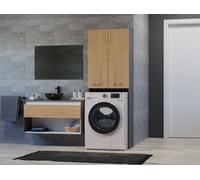 Pola Dd Washing Machine Surround Cabinet Anthracite Artisan Oak