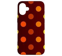 Pola Dots Brown Fall Pattern Cozy Autumn Pola Dot Case for iPhone 16 Plus