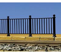 Pola 330953 Iron Railing Black. 8 Sections 160cm