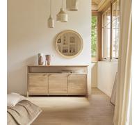 Pola - Solid oak sideboard 165 cm Natural