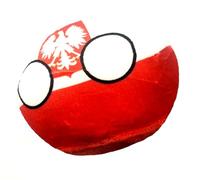 Poland 10cm Countryballs Country Ball Cute Polish Coat of Arms EU Europe Flag Cuddly Meme Ball Toy Gift