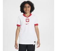 Poland 2024/25 Stadium Home Older Kids' Nike Dri-FIT Football Replica Shirt - White - Polyester XL