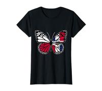 Poland and Dominican Butterfly Half Polish Dominicana Roots T-Shirt