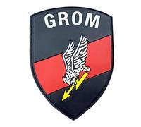 Poland Army Special Forces GROM Airsoft PVC Morale Cosplay Patch (Black Glow in The Dark)