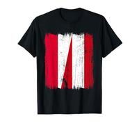 Poland Austria Half Flag Polish Austrian Heritage T-Shirt