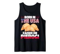 Poland Born in The USA Raised On Pierogi Poland Pride Tank Top