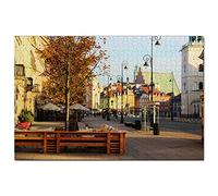 Poland Castle Square Warsaw Jigsaw Puzzle 1000 Piece Game Artwork Travel Souvenir 38x26cm