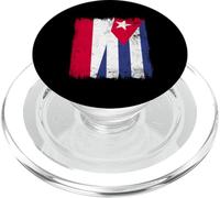 Poland Cuba Half Flag Polish Cuban Heritage PopSockets PopGrip for MagSafe