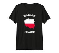 Poland Distressed Flag Warsaw Pride Premium T-Shirt