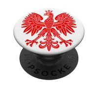 POLAND EAGLE SYMBOL FLAG POLISH COAT OF ARMS EMBLEM PopSockets Adhesive PopGrip