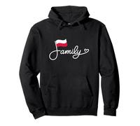 Poland Family - Polish Flag Heritage Word Art Pullover Hoodie