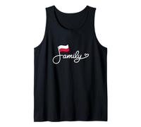 Poland Family - Polish Flag Heritage Word Art Tank Top