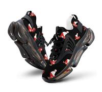 Poland Flag Chicken Men's Running Shoe | Elastic Cushioned Breathable Mesh Non Slip Support Shock Training Comfort