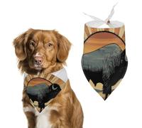 Poland Flag Polish Bison Pet Bandana Dogs Triangle Scarf Cats Handkerchief Puppy Costume