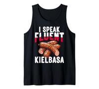 Poland I Speak Fluent Kielbasa Funny Polish Humor Tank Top