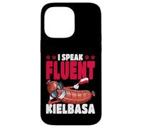 Poland I Speak Fluent Kielbasa Polish Flag Case for iPhone 14 Pro Max