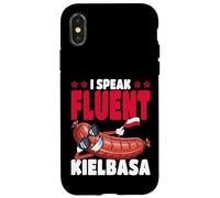 Poland I Speak Fluent Kielbasa Polish Flag Case for iPhone X/XS