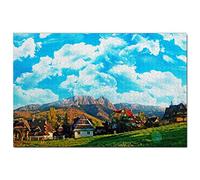 Poland Jigsaw Puzzle 1000 Piece Poland Zakopane Puzzle Game Artwork Travel Souvenir Papery 26x38CM