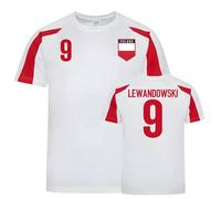 Poland Junior Sports Training Jerseys - Lewandowski 9 | Size: 7-8 Years Poland Multicolor 7-8 Years