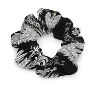 Poland Kiss Me I'M Polish Women's Hair Ties Elastic Scrunchies Silk Like Scrunchy Accessories for Sleep