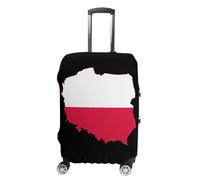 Poland Map Flag Luggage Case Cover Protective Suitcase Covers Anti Scratch Baggage Washable Fits 19-32 Inch S