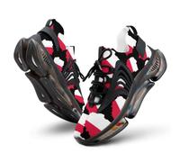 Poland Map Flag Men's Running Shoe 8women/6men（EUR39）