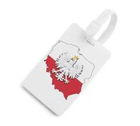 Poland Map Polish Flag Polska Luggage Tag for Suitcase Bag Identifiers Name Card Holder Travel Accessories