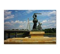 Poland Mermaid of Warsaw Puzzle 2000 Piecesen Puzzle Adult Game Graphics Travel Souvenir 70x100CM