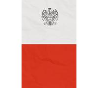 Poland Notebook: Polish Flag, Eagle Lined Journal 120 pages