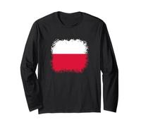 Poland Polish Flag Krakow Warsaw Vacation Men Women Kids Long Sleeve T-Shirt
