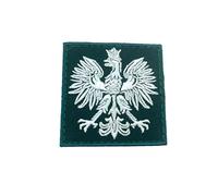 Poland Polish Polska Subdued Green Eagle Crest Flag Embroidered Airsoft Paintball Cosplay Patch