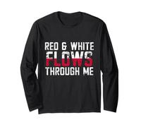 Poland Red & White Flows Through Me Pride Long Sleeve T-Shirt
