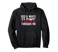 Poland Red & White Flows Through Me Pride Pullover Hoodie