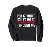 Poland Red & White Flows Through Me Pride Sweatshirt