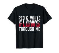 Poland Red & White Flows Through Me Pride T-Shirt