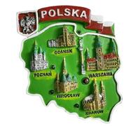 Poland Refrigerator Magnet Tourism Souvenir Fridge 3D Decoration Creative Craft