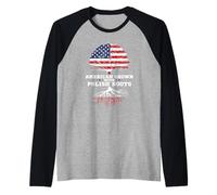 Poland Roots American Grown Polish Roots Polska Raglan Baseball Tee