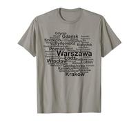 Poland Silhouette, Poland Towns, Polish Pride, Poland T-Shirt