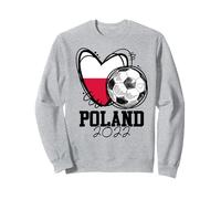 Poland Soccer Polish Flag Polska Love Country Pride Heart Sweatshirt