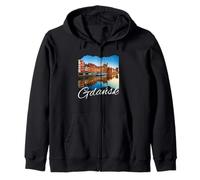 Poland Souvenir/Gdansk Zip Hoodie