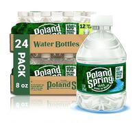 Poland Spring Water Bottles 24 Pack - Bottled Water, Small Water Bottles, Mini Water Bottle, Poland Spring 8 oz Bottled Water 24 Pack, 8 oz water bottles Drinking Water - Spring Water Bottles 24 Pack