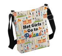 Poland Travel Gift Hot Girls Go to Poland Crossbody Bag Poland Lover Gift Poland Souvenir Gift Poland Welcome Gift (PolandBag)