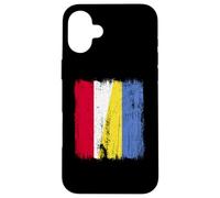 Poland Ukraine Half Flag Polish Ukrainian Heritage Case for iPhone 16 Plus